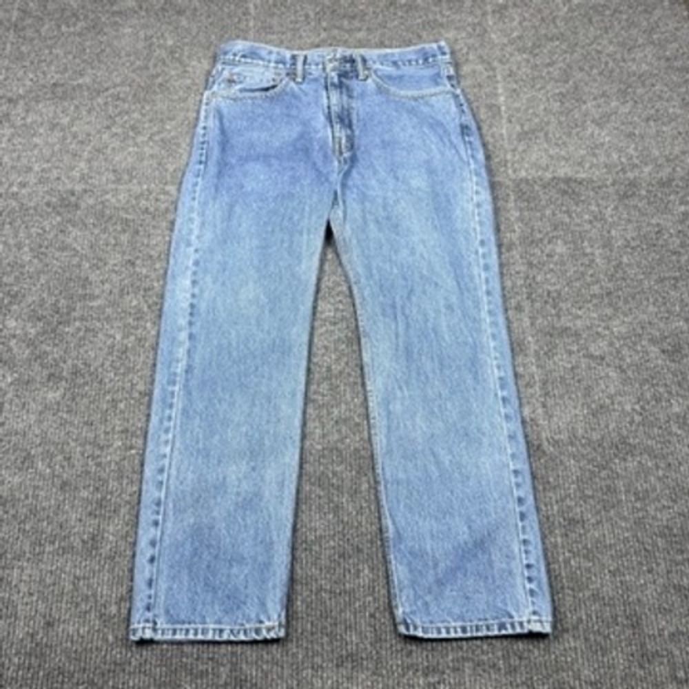 Levis 505 Regular Fit Straight Leg Blue Denim Jeans 00505-4891 Mens 34x30